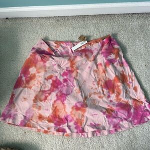 PINK high waist v crossover skirt